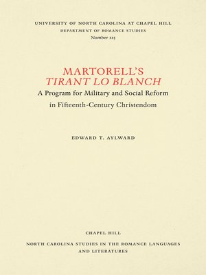 cover image of Martorell's Tirant lo Blanch
